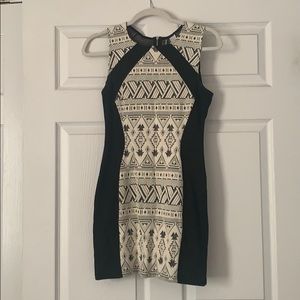 Black and White patterned dress